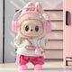 JANEOSTIN拉布布娃衣一二三代labubu衣服前方高能3.0系列搪膠公仔穿 粉耳機+粉T恤倆件套+粉鞋+粉相機 labubu娃衣（不含公仔）