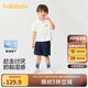 巴拉巴拉童裝兒童短袖POLO衫套裝2025夏季男大童薄款新中式潮208225119117