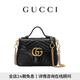 GUCCI古馳GG Marmont系列小號手提包[七夕禮物] 黑色 均碼