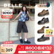 百麗（Belle）周雨彤同款玫瑰琥珀牛津鞋女休閑鞋C1K1DCM4 黑色 37 (235mm)