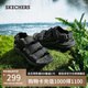 斯凱奇（Skechers）涼鞋男士夏季外穿透氣運動涼拖鞋男鞋平底踩屎感軟底沙灘鞋237586
