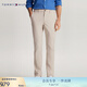 TOMMY HILFIGER【斜紋微肌理】男裝府綢商務(wù)直筒半松緊腰西褲休閑長褲32819 米白色AEV -直筒版-府綢-正常拍 33 （2.6尺）
