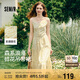 森馬（Semir）連衣裙女設(shè)計(jì)感肌理浪漫2025夏季甜美花邊碎花吊帶裙107425114051