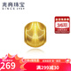 兆亮珠寶黃金轉(zhuǎn)運(yùn)珠黃金項(xiàng)鏈足金貓眼圓珠吊墜路路通編繩手串 3D硬金 單個(gè)貓眼（配金色銀鏈）