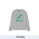 WE11DONE【明星同款】男女同款經(jīng)典字母logo印花長袖T恤打底衫 灰色 L
