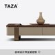 TAZA 茶幾 意式極簡茶幾別墅高端設(shè)計(jì)師長方形藍(lán)寶石大理石茶幾 Top Notch 北美黑胡桃木面 1.6M茶幾