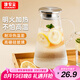 GIANXI涼水壺冷水壺大容量家用耐高溫高硼硅玻璃開水壺 1.8L七夕禮物
