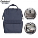 QminicαQminica學(xué)生雙肩包女旅行背包新款休閑商務(wù)單肩包防潑水輕便 銀河藍-大號