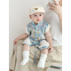 G. DUCKKIDS兒童套裝漢服男童周歲禮服男寶寶夏季國風(fēng)套裝新款中式古裝2025小 天藍(lán)色套裝 80