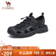 駱駝（CAMEL）戶(hù)外休閑運(yùn)動(dòng)涼鞋包頭洞洞沙灘鞋男 G13M076011 黑色 41