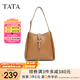 他她（TATA）棕色通勤托特包女包質(zhì)感單肩包水桶包秋新款X3298CX4 棕色 F