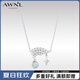 AWNL【林小宅同款】彩虹橋歐泊項(xiàng)鏈女鎖骨鏈飾品送女友生日禮物 【免費(fèi)禮盒】銀色項(xiàng)鏈