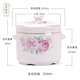 拓進(jìn)德國(guó)進(jìn)口品質(zhì)燉盅燕窩陶瓷帶蓋內(nèi)膽隔水杯蒸蛋大小 金邊玫瑰2000ML