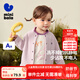 minibala男童女童毛絨外套寶寶抗靜電搖粒絨撞色繡花保暖上衣2025秋新款 粉紅60009 90