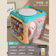 新生嬰兒玩具禮盒百天周歲禮物寶寶玩具套裝母嬰用品送禮初生禮包 藍(lán)色-充電版（彩盒+禮品袋）