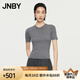 江南布衣（JNBY）秋冬新品針織衫T恤女正肩修身羊毛套頭優(yōu)雅5O7313340 072/中雜灰 S