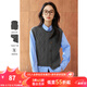 梵希蔓不規(guī)則設(shè)計(jì)感灰色馬夾女2024年秋季新款無(wú)袖背心針織衫上衣 30179 灰色 S