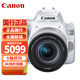 佳能（Canon） 佳能EOS 200d2代\/二代女神級(jí)入門單反相機(jī)佳能200DII （18-55鏡頭） 白色2代+清潔套+屏幕膜 官方標(biāo)配【不含內(nèi)存卡/相機(jī)包/大禮包等】