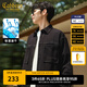 卡賓（CABBEEN）【可外穿】長袖襯衫男2024秋季新款寬松純色潮牌外套城市輕戶外 煤黑色01 2XL /185/54