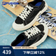 FILA FUSION斐樂女鞋帆布鞋女 低幫板鞋POP輕質(zhì)帆布鞋休閑運(yùn)動(dòng)鞋女 黑-BK 36