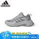 阿迪達斯（adidas）【京東奧萊】跑步鞋男女同款元禧春季新款輕便緩震休閑老爹運動(dòng)鞋 淺灰/灰/深灰 37