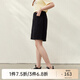 纖莉秀【舒適松緊后腰百搭五分牛仔短褲】大碼女裝胖mm2025夏新款1628 黑色 5XL
