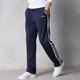 阿迪達斯（adidas）運動(dòng)褲男褲2026春秋新款三條紋針織透氣休閑褲健身褲子長(cháng)褲 KB0785傳奇墨水藍/白色 M 推薦135-155斤