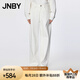 江南布衣（JNBY）/江南布衣秋冬休閑牛仔褲棉質(zhì)內(nèi)里起絨簡(jiǎn)約舒適百搭5OAE13240 986/牛仔白 XL
