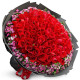 幽客玉品鲜花速递红玫瑰花束表白求婚送女友老婆生日礼物全国同城配送 99朵红玫瑰花束——永恒的爱