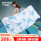 WATERTIME游泳浴巾速干吸水運(yùn)動(dòng)毛巾披風(fēng)沙灘巾斗篷女浴袍健身毛巾 花海(160*80cm)