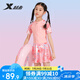特步（XTEP）兒童泳衣女童連體裙擺游泳衣女大中小童寶寶溫泉泳裝女 粉色 18#
