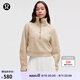 lululemon丨Scuba 女士超寬松款煙囪領(lǐng)衛(wèi)衣 LW3IFTS 沙漠棕褐色 M /L