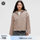 lululemon丨Pleated 女士褶飾二合一拉絨內(nèi)襯夾克 LW3INXS 禪境淺棕 L