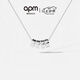 APM MonacoLOVE摩斯密碼可調(diào)節(jié)項(xiàng)鏈簡約首飾七夕禮物 摩斯密碼可調(diào)節(jié)項(xiàng)鏈