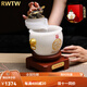 RWTW聚寶盆流水?dāng)[件公司老板辦公室裝飾金蟾店鋪喬遷開業(yè)禮品 流水生財-聚寶盆小號18*18* 26cm