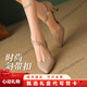 KLWPVD高跟鞋女法式細(xì)跟裸色高跟鞋女氣質(zhì)通勤真皮女鞋2025新款女鞋子 杏色   羊皮 34 柔軟好穿