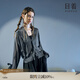 日著原創(chuàng)設(shè)計萊賽爾天絲微透開衫2025秋季新款立體印花獨特上衣女 月光灰 L