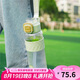 樂扣樂扣（LOCK&LOCK）夏季雙飲塑料運(yùn)動(dòng)水杯帶吸管提手戶外水壺便攜男女杯子綠色1L