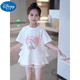 DISNEY迪士尼女童短袖T恤裙夏款2025新款兒童洋氣連衣裙子體恤公主裙套 單T 110 (建議1.05米以下)