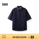 森馬（Semir）短袖襯衫男復古水洗牛仔外套涼感2025夏上衣寬松時尚109325104109