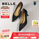 百麗（Belle）七夕禮物高跟鞋女細(xì)跟商場(chǎng)同款氣質(zhì)單鞋婚鞋A5T1DAQ4 黑色 38 (240mm)