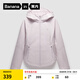 蕉內(nèi)（Bananain）熱皮501++女士加絨短外套保暖防風(fēng)防水秋冬款收腰顯瘦休閑女裝 星輝粉 M