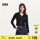森馬（Semir）外套女短款分割純色小個子衣服秋季正肩緊身連帽夾克101524108005