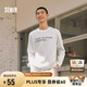 森馬長(zhǎng)袖T恤男秋季中性風(fēng)打底時(shí)尚印花寬松情侶上衣109524101202