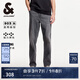 杰克·瓊斯（JACK&JONES）25年男裝夏季903直筒牛仔褲男黑灰色彈力涼感寬松潮流褲子品牌 A16灰牛仔 寬松直筒，卡碼拍小 31 175 W31/L30