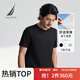諾帝卡（NAUTICA）【買一贈一】男裝25春夏新款滌彈雙面布速干清爽圓領(lǐng)短袖T恤男 黑色0TB 2XL