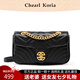 Chearl Koria七夕情人節(jié)禮物女包包凱莉包手提斜挎包單肩包生日禮物送女友老婆 黑色【定制禮盒裝】 23*7*14【定制禮盒裝】