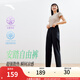 安踏自由褲丨煙管褲防曬運(yùn)動長褲女士夏季新款冰絲商務(wù)休閑速干直筒褲 【涼感防曬-拉鏈口袋】基礎(chǔ)黑 -3 M (女165)