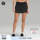 lululemon丨Pace Rival 女士運(yùn)動(dòng)中腰短裙 速干 芯吸 LW8A78R 黑色 S /6