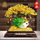 鼎瑞萊水晶發(fā)財樹(shù)擺件玉白菜客廳裝飾品辦公室公司店鋪喬遷開(kāi)業(yè)禮物 中號恭喜發(fā)財